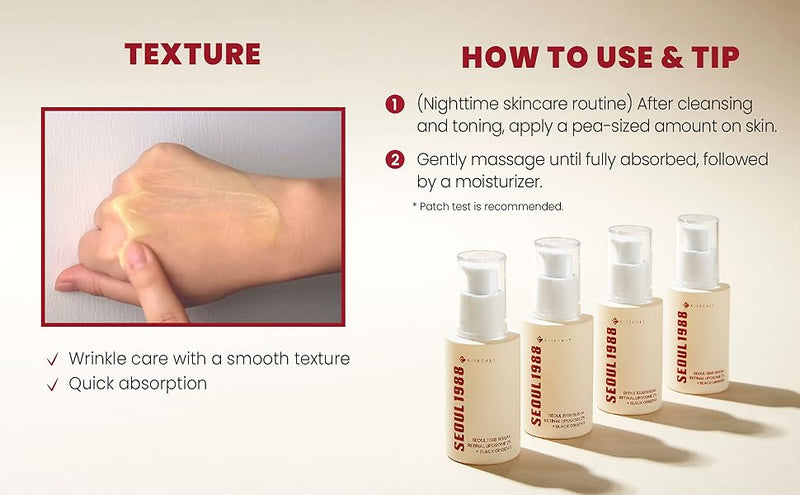 K-SECRET SEOUL 1988 Serum: Retinal Liposome 2% + Black Ginseng (30ml)