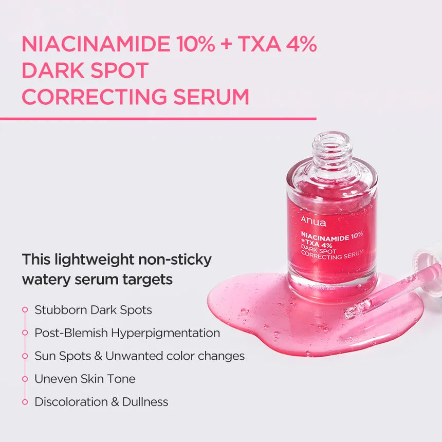 Anua Niacinamide 10% + TXA 4% Dark Spot Correcting Serum (30ml)